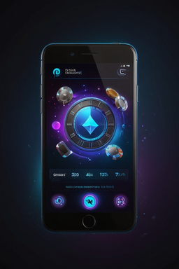 Smartphone com app de casino